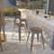 Flash Furniture Clear Backless Metal Stool, 24", PK4 4-XU-DG-TP0004-24-WD-GG - alternate 1